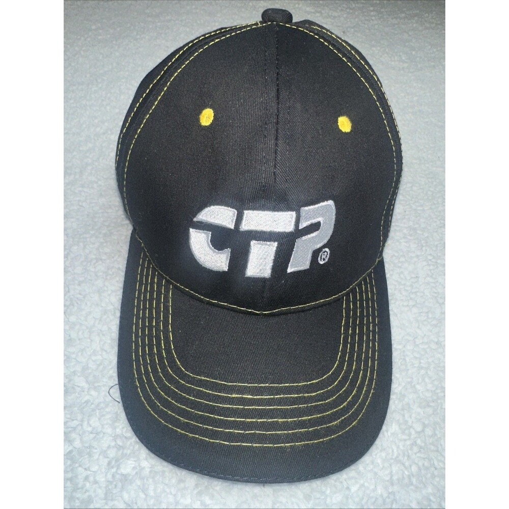 Costex Tractor Parts  Baseball Cap Hat Black With Yellow Stitching White Logo